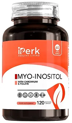 £13.90 • Buy Myo Inositol Chromium &Folate Blend1000mg Inositol Per Serving 120Vegan Capsules