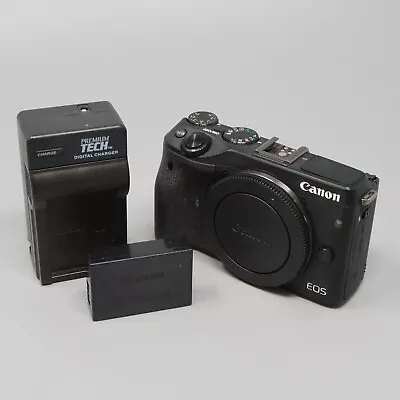 Canon EOS M3 24.2MP Mirrorless Digital Camera - Black (Body Only) • $249