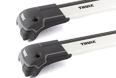 Thule AeroBlade Edge Silver Crossbars For Volvo V40 '00-04 W/ Raised Rail • $299