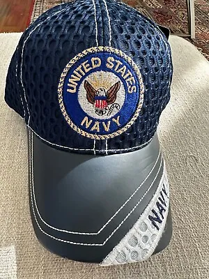 USA Outdoor Hat Ball Cap Embroidered United States Navy Logo In Mesh  • $4.95