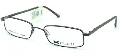 TI Flex Titanium 1553 Satin Black Eyeglass Frame 50 18 135 • $15.19