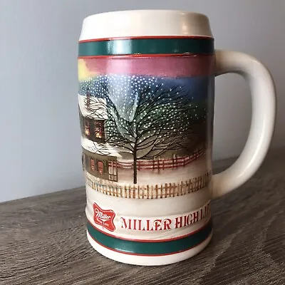 Miller Lite High Life Holiday Beer Mug Stein Vintage • $17.99