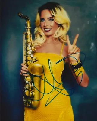 Rare Candy Dufler Signed Photo COA Sexy Female Sax Player Smooth Jazz Music Fan • $119.95