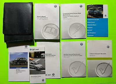 2017 VW GOLF / GOLF GTI / GOLF R Factory Owners Manual Set W/ NAV & Case *OEM* • $52.95