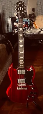 Used Epiphone Sg G-400 Mahogany Cherry Red (CHEAPEST PRICE IVE SEEN ONLINE)  • $250