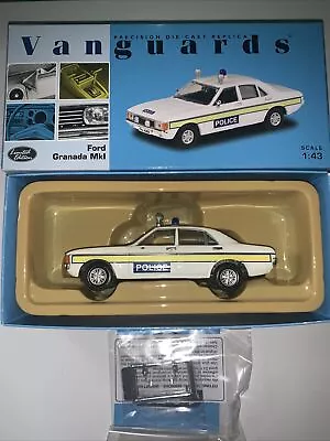 CORGI VANGUARDS FORD GRANADA MK 1   ESSEX POLICE   VA05207    RARE  1.43 Mint • £27.99