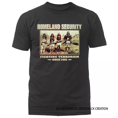 Native American Fighting Terrorism Since 1492 2nd Amendment Gun T-shirt • $15.47