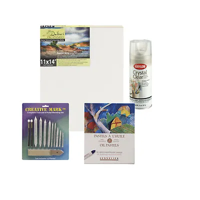 Jerrys Artarama 24pc Artist Oil Pastel Drawing Kit Landscape • £87.78