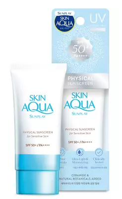 Mentholatum Sunplay Skin Aqua Physical Sunscreen For Sensitive Skin SPF50 ~ 50ml • $29.99