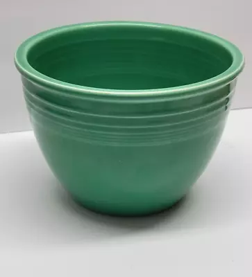Vintage Fiesta Fiestaware #3 Mixing Nesting Bowl Green Utensil Marks • $45
