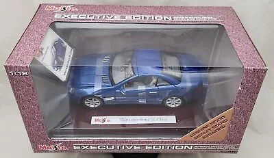 Mercedes-Benz SL-Class DieCast 1/18 Executive Edition Wood Base Free Shipping • $46.99