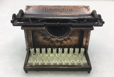 Vintage Miniature Die Cast Metal Renington Typewriter Pencil Sharpener Dollhouse • $6.99