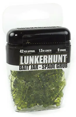 Lunkerhunt Spade Grub Bait Jar 1/3 Oz. Bluegill Panfish & Ice Fishing Bait • $10.68