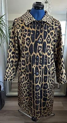 Vintage 60s Elizabeth Arden Lawrence Of London Animal Leopard Print Coat • $200