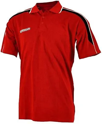 Prostar Men's T-Shirt Polo Shirt Sports Shirt Magnetic Red/Black/White S • £7.67