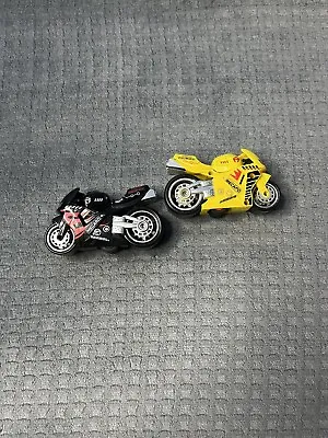 Mecard Lot Of 2 Motorcycles 2015 Yellow & Black • $14.99