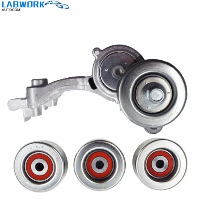 $52 • Buy Drive Belt Tensioner & 3 Pulley For 2005-2015 Toyota Tacoma 4Runner 4.0 V6