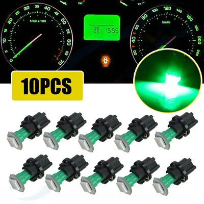 T5 Green Light Car Instrument Panel Cluster LED Dash Light Bulb + Twist Sockets • $7.25