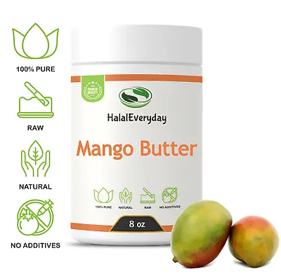 Mango Butter Raw 8 Oz. - 100% Pure Natural Organic Unrefined Body Skin Hair Jar • $10.50