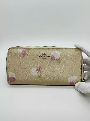 Coach Floral Embossed Leather Wallet - Pink • $0.01