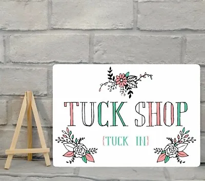 A4 Metal Tuck Shop Candy Buffet Sweet Cart Table Sign Wedding Party  • £12.95