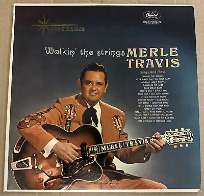 MERLE TRAVIS: Walkin' The Strings CAPITOL STARLINE T1391 12  LP 33 RPM • $13.99