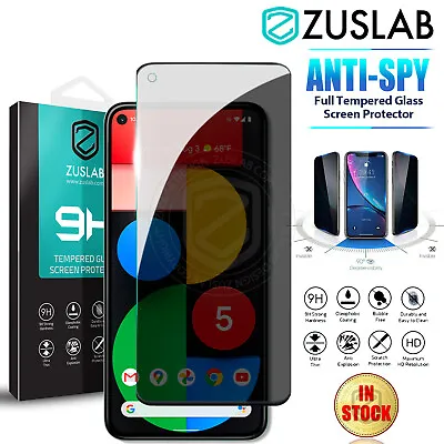 For Google Pixel 8 7 6 Pro 5 7a 6a 5a 4a Privacy Tempered Glass Screen Protector • $9.95