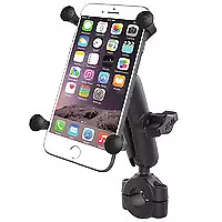 RAM Mount Handlebar Rail Base (3/4 -1 ) With X-Grip For LARGE Smartphones • $135