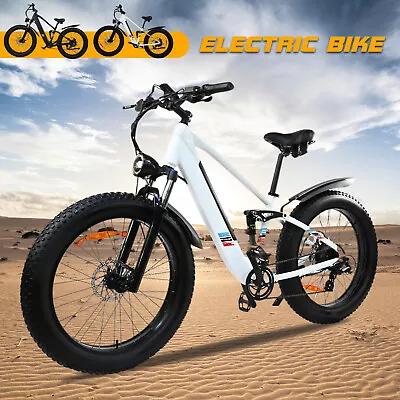 Electric Bicycle 48V 500W City Ebike For Adult Mountain Bike 12AH 40KM/H 8 Spe4u • $997.49