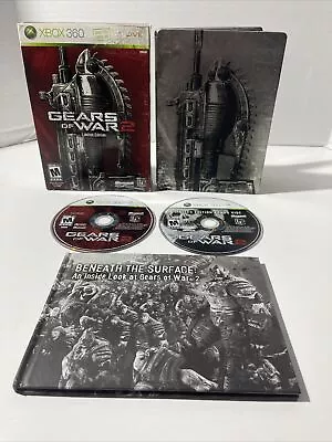 Gears Of War 2 Limited Collector's Edition Metal Xbox 360 CIB Steelbook Complete • $25.95