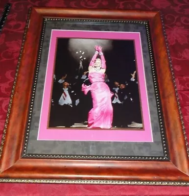 Framed Marilyn Monroe In Pink Dress Vintage Wood Glass Frame 24  X 30   • $170.99