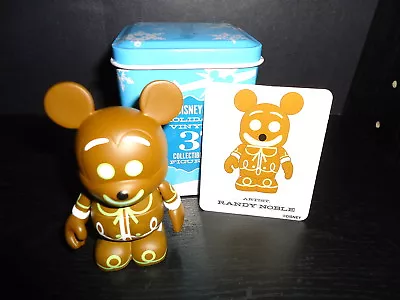 Disney 3  Vinylmation Wdw Very Merry Christmas Party 2010 Figure With Tin & Card • $22.99