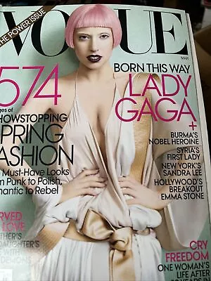 Vogue Magazine March 2011 Lady Gaga The Power Issue 574 Pages • $16.79