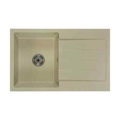 £199 • Buy Roxy Beige Granite Kitchen Sink Reversible FREE Tap,Waste Kit, High Quality Heav
