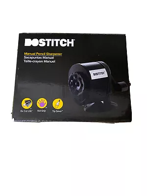 Bostitch Metal Antimicrobial Manual Pencil Sharpener Black MPS1-BLK NEW • $13.10