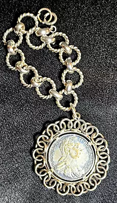 Austria Maria Theresia Thaler Coin Restrike Mint Date 1780 Bracelet • $35