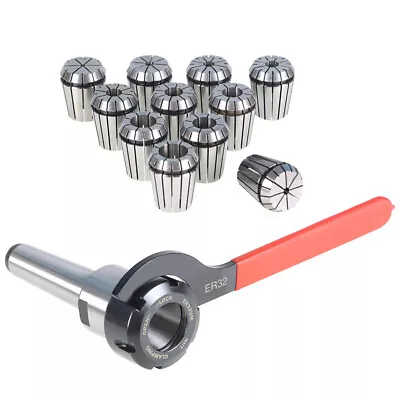 For CNC Machine MT3 Shank With 11Pcs ER32 Collet Set ER32 Chuck & Spanner • $46.75