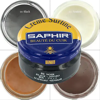 Saphir Beaute Du Cuir Crème Surfine | 84 Colors | Shoe Cream Polish | 1.7 Fl.Oz. • $11.95