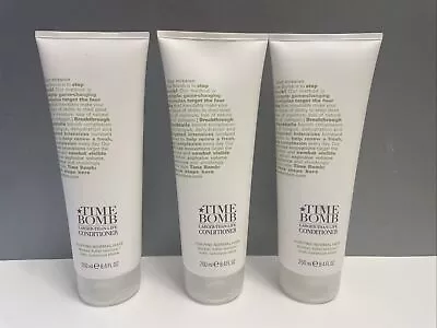 3 X 250ml Time Bomb Larger Than Life Conditioner Fine/Normal Hair FREE POSTAGE • £12