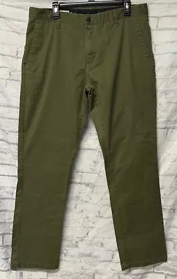 Volcom VMonty Olive Green Pants Mens 36x31.5 • $21.73