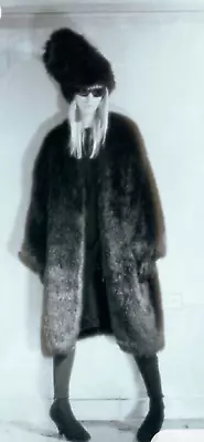 ICONIC Vtg Stephen Sprouse SS 84 Couture Faux Monkey Fur Coat RARE * Teri Toye * • $6500