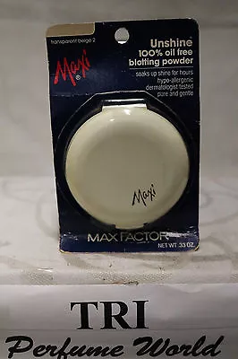 Max Factor MAXI Unshine 100% Oil Free Blotting Powder Transparent Beige 2  • $49
