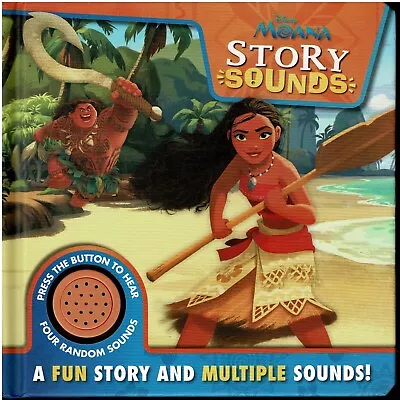 Disney MOANA Story Sounds Board Book A Fun Story & 4 Random Sounds **NEW** • £6.84