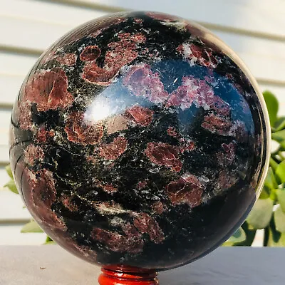 6.97lb Natural Fireworks Garnet Quartz Crystal Healing Ball Sphere Healing • $0.99