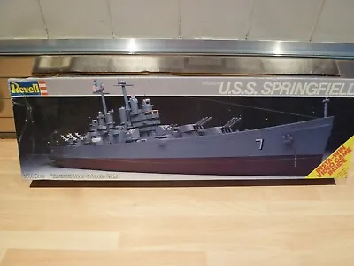 Revell 1/500 U.S.S. Springfield U.S. Battleship Model Kit Content's Sealed. • £40
