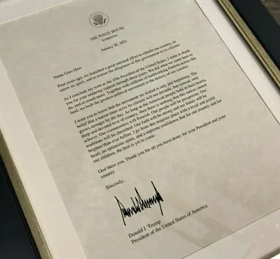 SIGNED Donald Trump Personalized Presidential White House Letter -OFFICIAL STYLE • $19.99