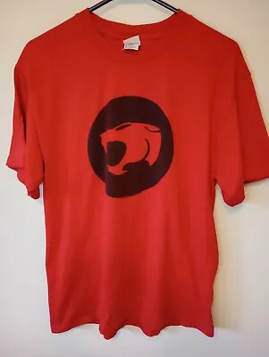 1999 Vintage Thundercats Red Circle Logo Red T-shirt Size Large • $15.99