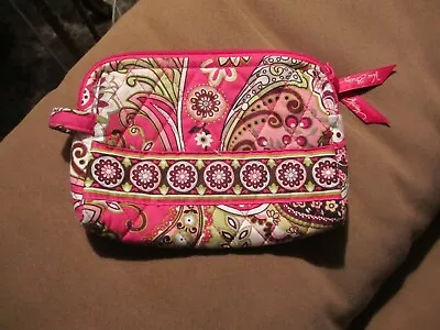 Vera Bradley Women's Accessories~Very Berry Paisley Makeup Bag/Cosmetic Case • $14.99