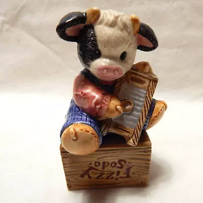 Cow With Washboard Salt And Pepper Shaker Set Mary Mary Had A Farm • $12