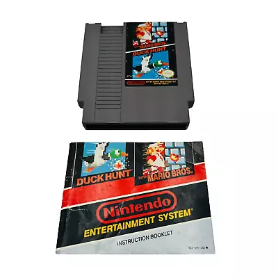 Super Mario Bros. & Duck Hunt For Nintendo NES Cartridge & Manual Only Tested • $12.95